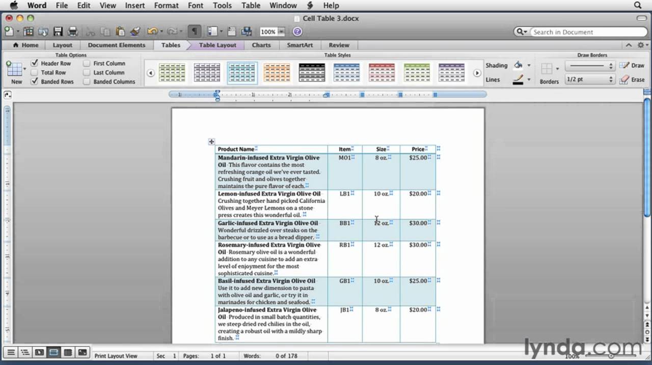 word for mac 2011 how to copy table of contents